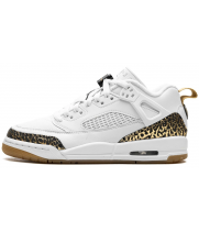 Jordan Spizike Low White Black Metallic Gold