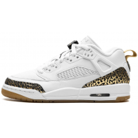 Jordan Spizike Low White Black Metallic Gold