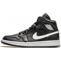 Nike Air Jordan 1 Mid WMNS Black White