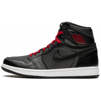 Nike Air Jordan 1 Retro High OG Black Satin Gym Red