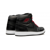 Nike Air Jordan 1 Retro High OG Black Satin Gym Red