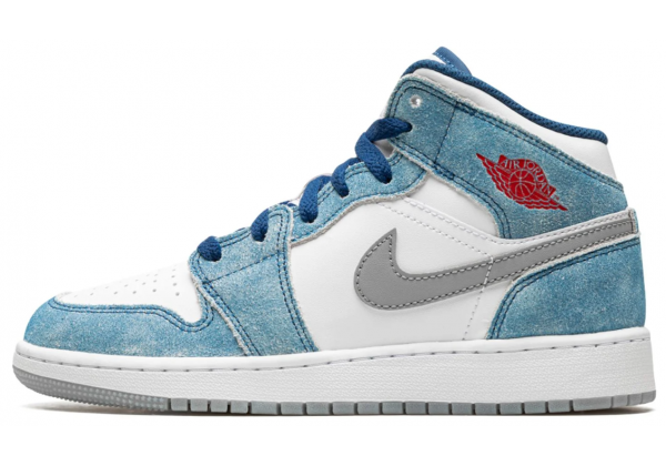 Nike Air Jordan 1 Mid SE GS French Blue