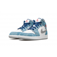 Nike Air Jordan 1 Mid SE GS French Blue