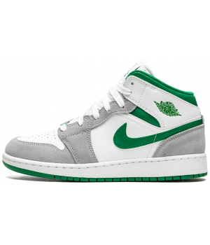 Nike Air Jordan 1 Mid SE Grey Pine Green