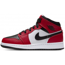 Nike Air Jordan 1 Mid Chicago Black Toe