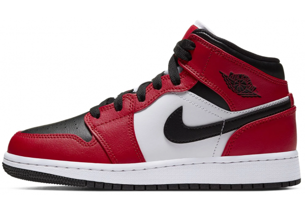 Nike Air Jordan 1 Mid Chicago Black Toe