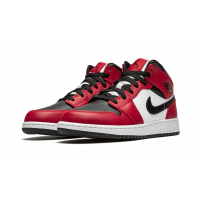 Nike Air Jordan 1 Mid Chicago Black Toe