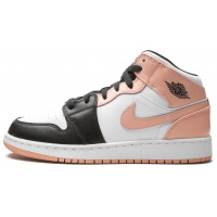 Nike Air Jordan 1 Mid Arctic Orange Black Toe