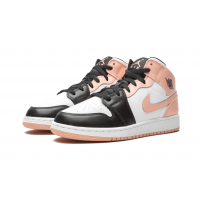 Nike Air Jordan 1 Mid Arctic Orange Black Toe