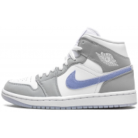 Nike Air Jordan 1 Mid Wolf Grey Aluminum