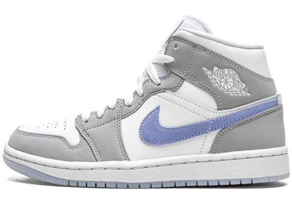 Nike Air Jordan 1 Mid Wolf Grey Aluminum