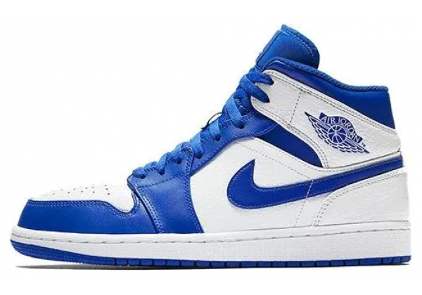 Nike Air Jordan 1 Mid Hyper Royal White