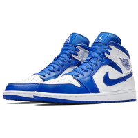 Nike Air Jordan 1 Mid Hyper Royal White