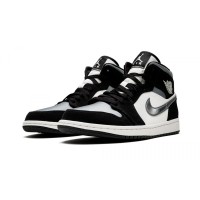 Nike Air Jordan 1 Mid Satin Grey Toe