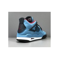 Кроссовки Nike Air Jordan 4 x Travis Scott бирюзовые