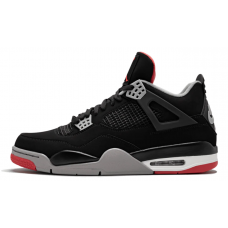Nike Air Jordan IV 4 Retro Black Cement с мехом