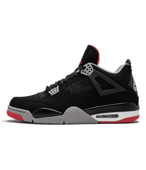 Nike Air Jordan IV 4 Retro Black Cement с мехом