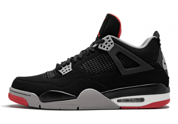 Nike Air Jordan IV 4 Retro Black Cement с мехом