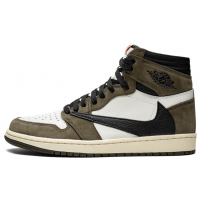 Nike Air Jordan 1 Travis Scott Cactus Jack с мехом