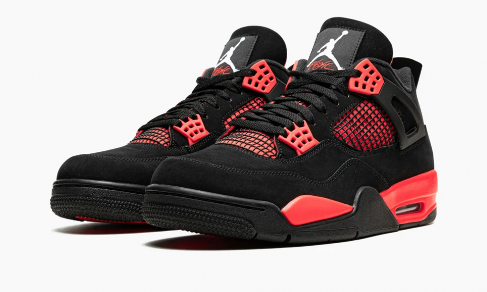 Nike Air Jordan 4 Red Thunder Black 