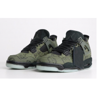 KAWS X Nike Air Jordan 4 Retro Black Army Green