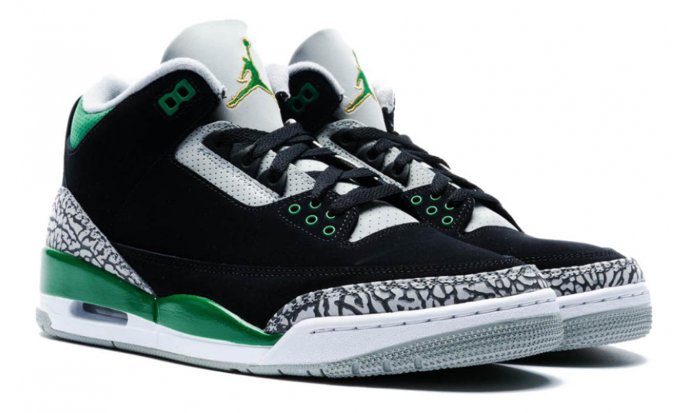 Кроссовки Nike Air Jordan 3 Pine Green 