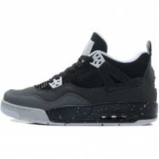 Кроссовки Nike Air Jordan 4 Retro Grey Black серо-черные