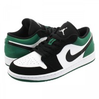 Кроссовки Nike Air Jordan 1 Low White Mystic Green зеленые с белым