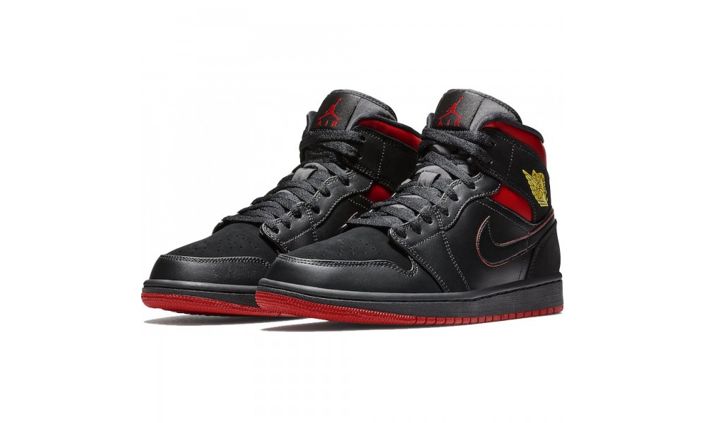 nike retro 1 black and red