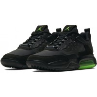 Кроссовки Nike Air Jordan 200 Black Green черные с зеленым