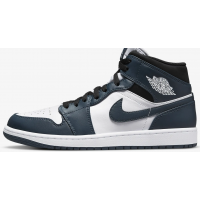 Кроссовки Nike Air Jordan 1 Mid темно-синие