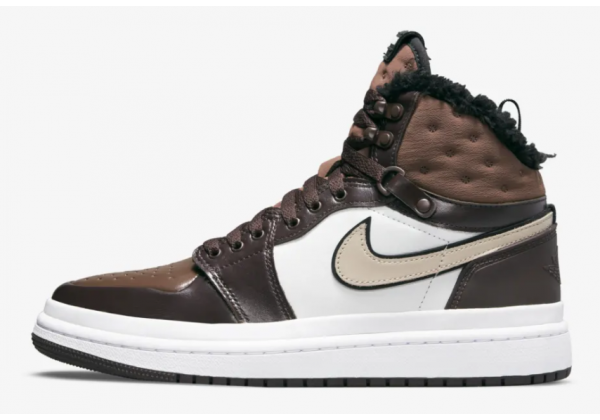 Кроссовки Nike Air Jordan 1 High Acclimate черные с коричневым