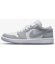 Кроссовки Nike Air Jordan 1 Low серые с белым