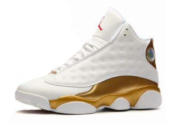 Nike Air Jordan Retro 13 White Gold (Белые с золотым) 