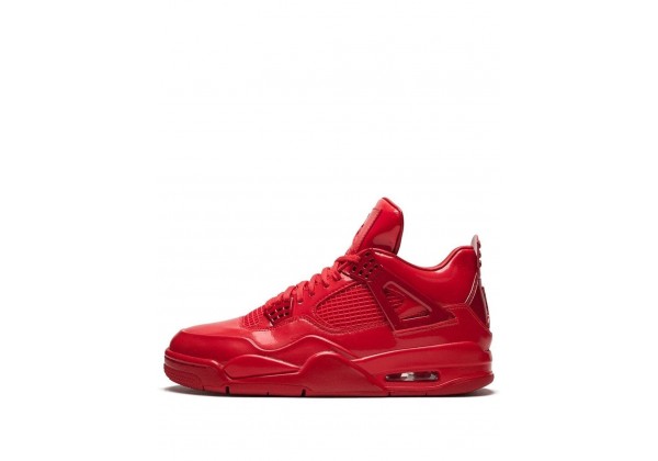Кроссовки Nike Air Jordan 4 Retro красные моно