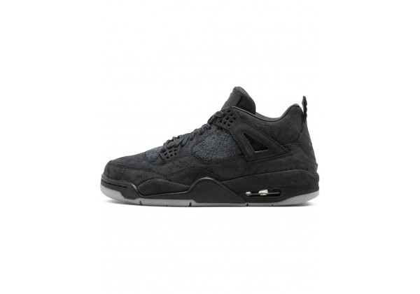 Кроссовки Nike Air Jordan 4 Retro замшевые черные