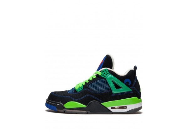 Кроссовки Nike Air Jordan 4 Retro сине-зеленые
