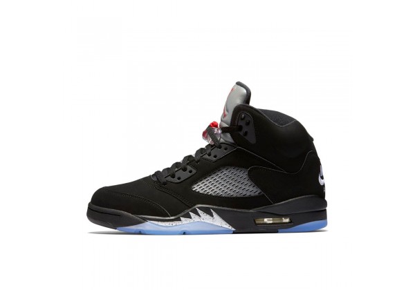 Кроссовки Nike Air Jordan 5 Retro черно-серые с голубым