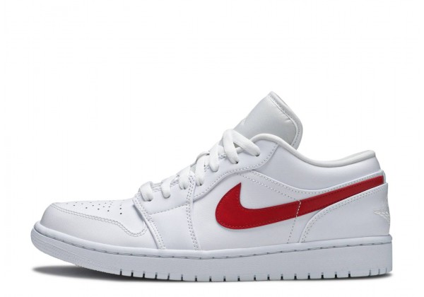 red and white jordan 1 lows