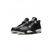 Кроссовки Nike Air Jordan 4 Retro кожаные черно-белые