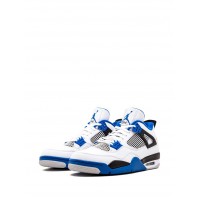 Кроссовки Nike Air Jordan 4 Retro бело-синие