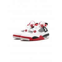 Кроссовки Nike Air Jordan 4 Retro красно-белые