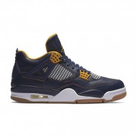 Кроссовки Nike Air Jordan 4 Retro сине-желтые