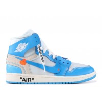Кроссовки Nike Air Jordan Off White бело-голубые