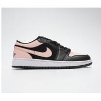 Кроссовки Nike Air Jordan 1 Low черно-розовые