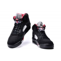 Кроссовки Nike Air Jordan 5 Retro x Supreme 'Black/Fire Red'