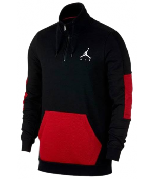 Худи Nike Jordan Jumpman Hybrid Fleece Zip Black Red