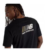 Футболка New Balance Athletics Multi Color Logo T-Shirt Black