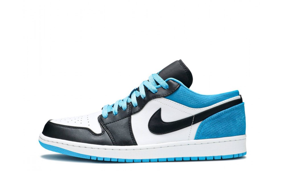 air jordan 1 low laser blue black