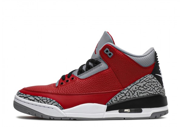 Jordan 3 shop all red